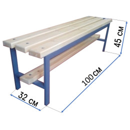 Скамейка для раздевалок кушетка 1,0м