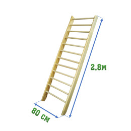 Стенка 2,8х0,8м (гимнастическая, шведская)